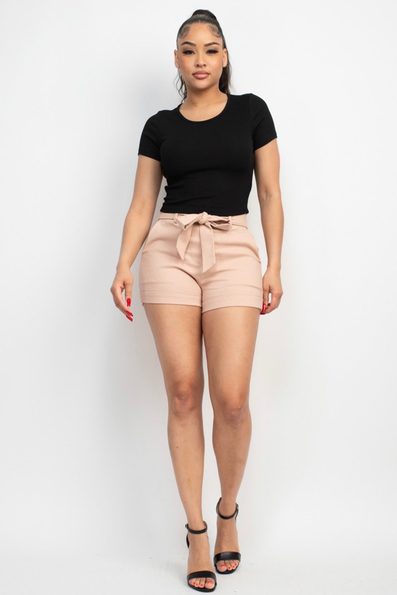 Basic Short Sleeve Crop Top